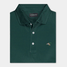 Steinberg Men's Hunter Green and Silver Performance Polo