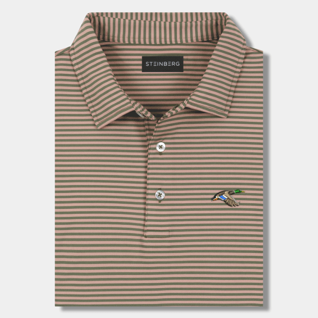 Steinberg Men's Loden and Khaki Performance Polo