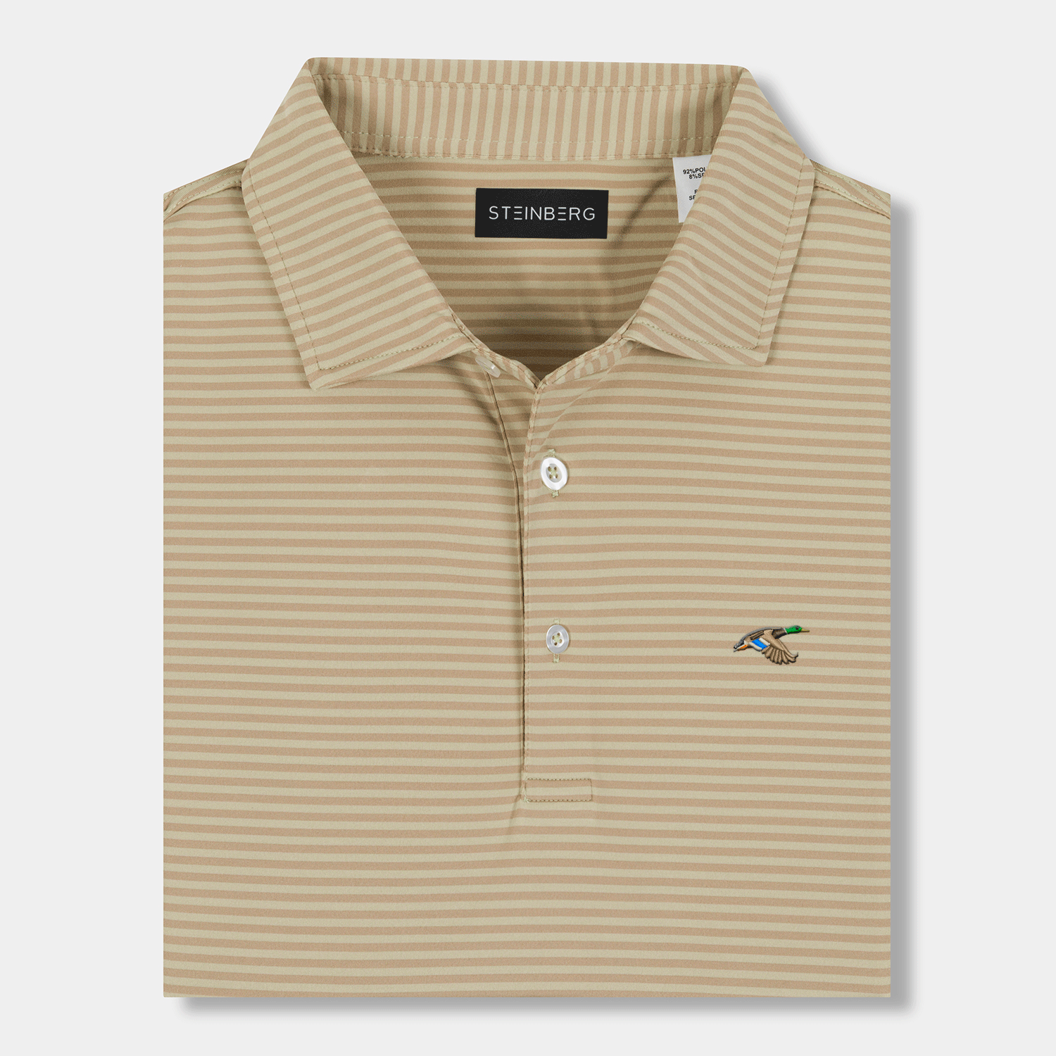Steinberg Men's Loden and Natural Performance Polo