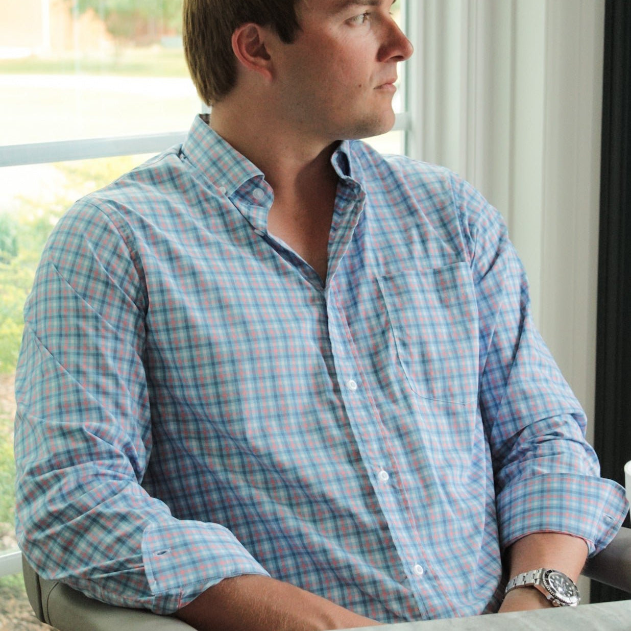 Featherweight Buttondown (GA0831A - 001) - Steinberg Brand