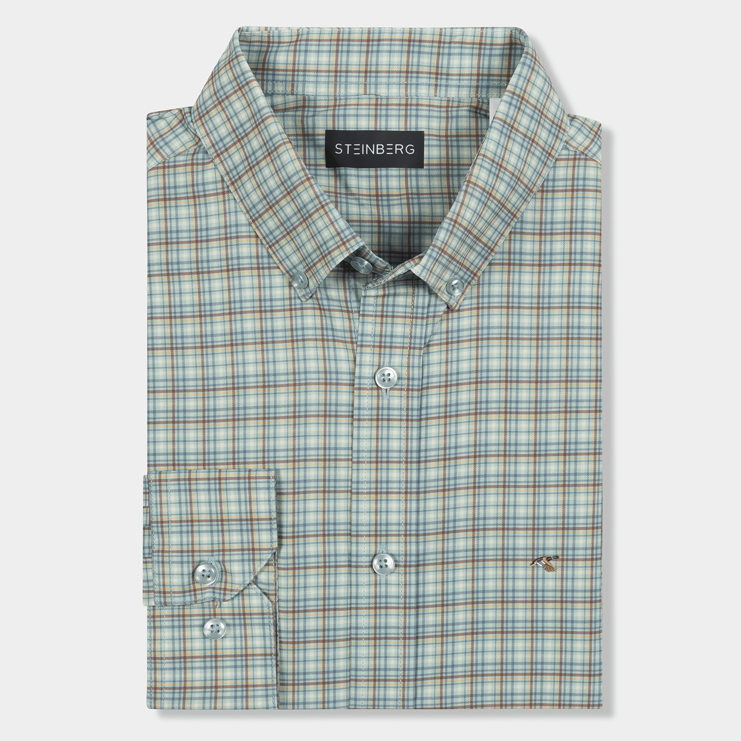The Approach Plaid Flyaway Button Down - Steinberg Brand