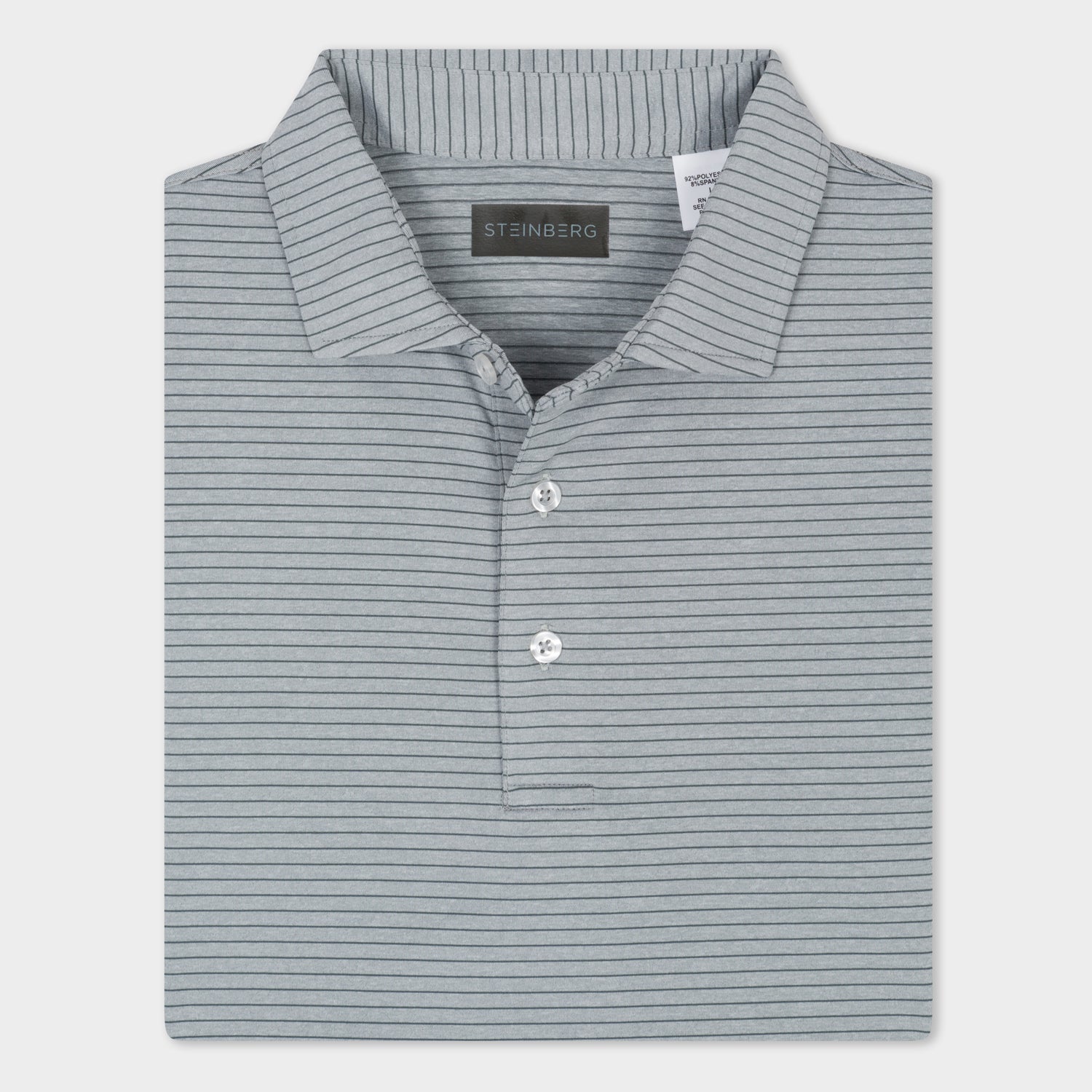 The Melange Pinstripe Polo - Steinberg Brand