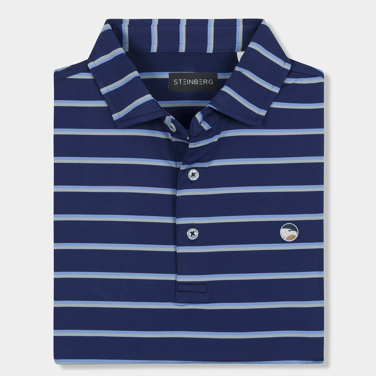 The Skyline Stripe Eagle Polo - Steinberg Brand
