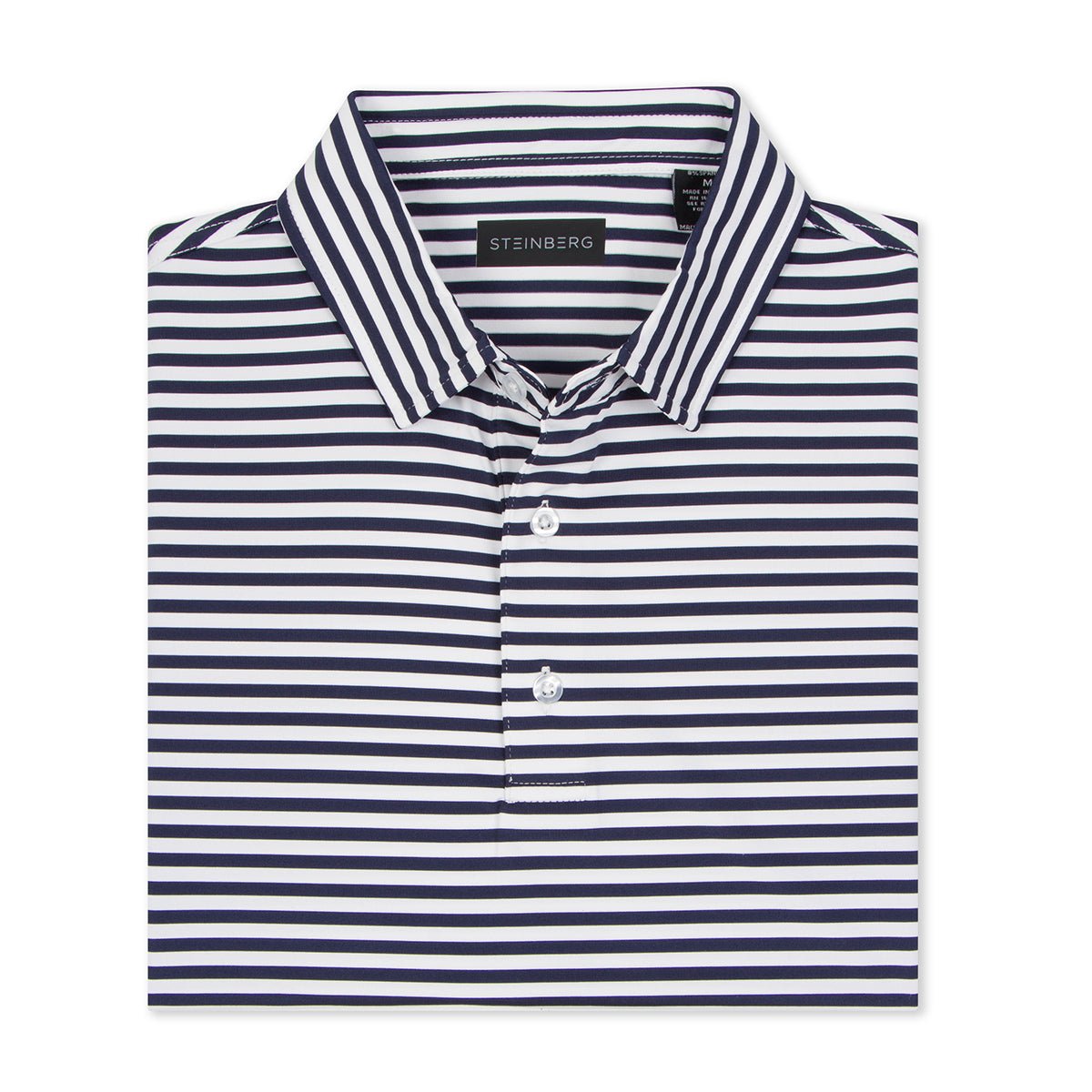 The Classic Navy Stripe Polo - Steinberg Brand