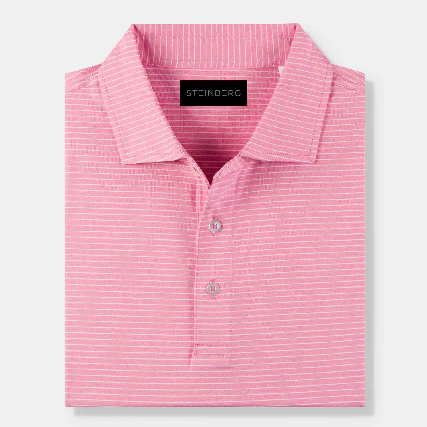 The Melange Pinstripe Polo - Steinberg Brand