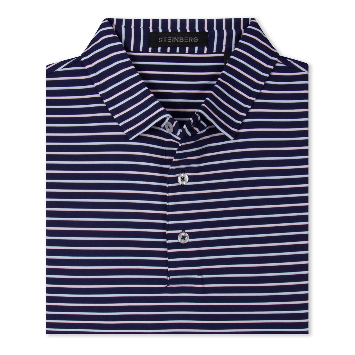 The Navy Stripe Polo - Steinberg Brand