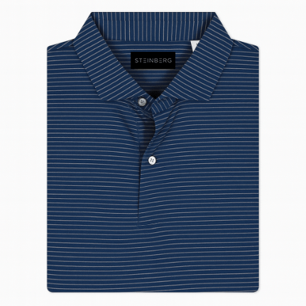 The Pinstripe Fairway Polo - Steinberg Brand