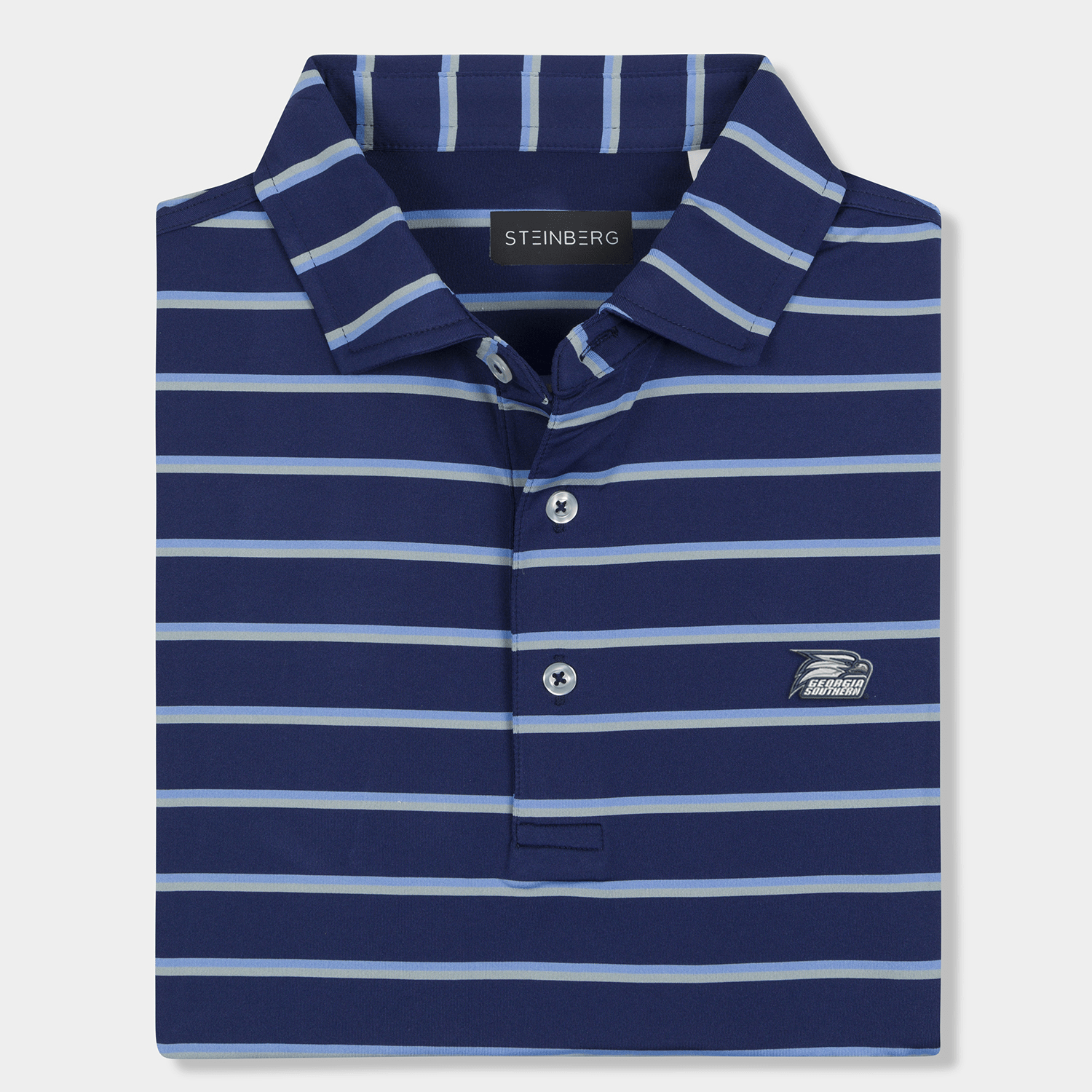The Skyline Stripe GS Crest Polo - Steinberg Brand