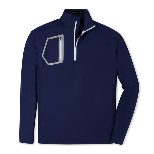 Quarter Zip Pullover - Cobalt