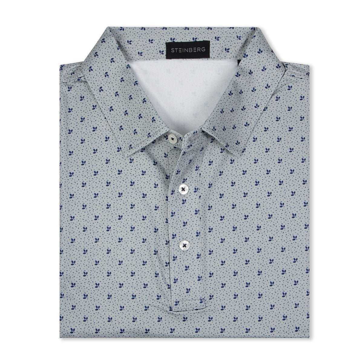 Floral Printed Performance Polo - Steinberg Brand