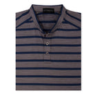 Striped Long Sleeve Henley - Steinberg Brand